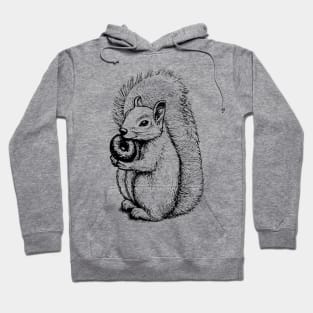 Doughnut Squirrel Pencil Hoodie